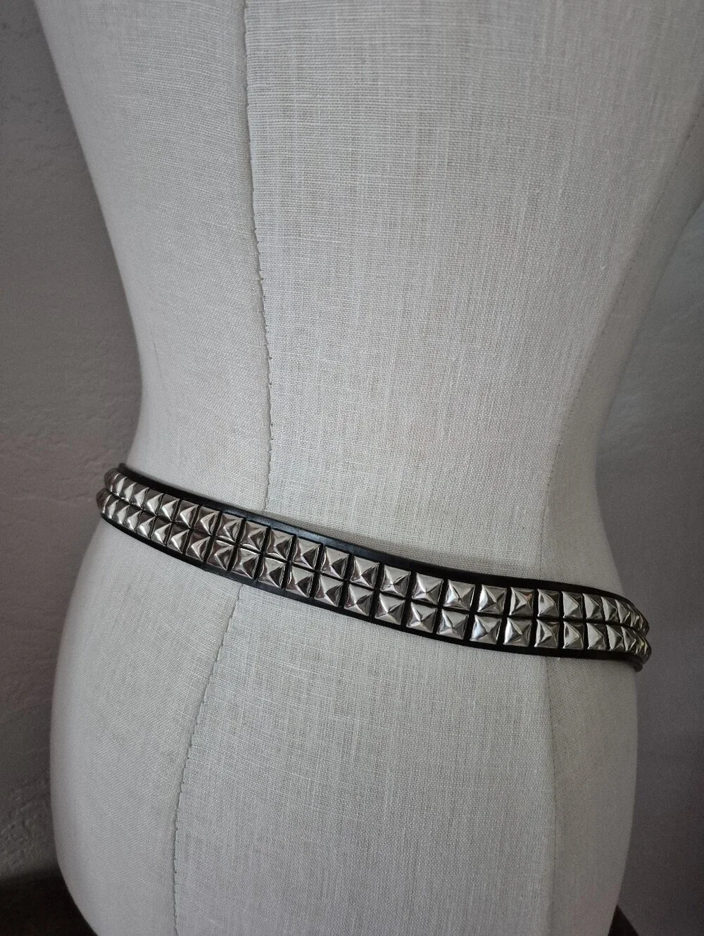 Vegan Leather 2 Row Pryamud Belt 38